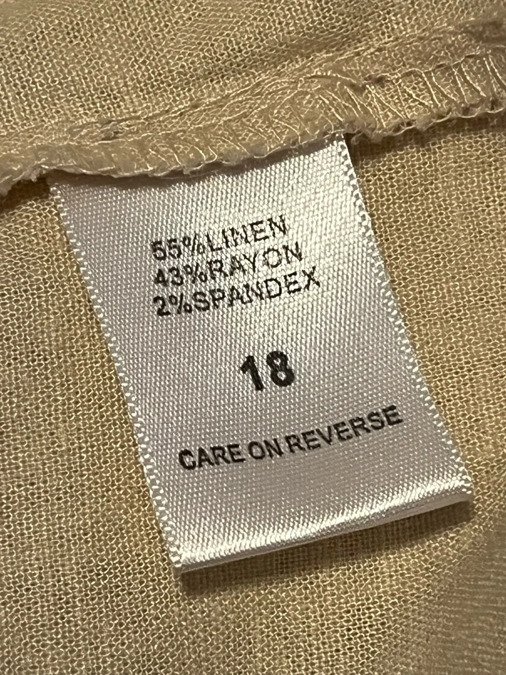 NWT New York and Co. Linen Cream Belted Linen-Blend Skirt 18